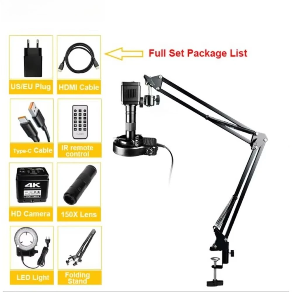 YIZHAN 4K набор микроскопов Type-C 1080P цифровой электронный микроскоп ремонт телефона увеличительное стекло CCD промышленная камера
YIZHAN 4K набор микроскопов Type-C 1080P цифровой электронный микроскоп ремонт телефона увеличительное стекло CCD промышленная камера