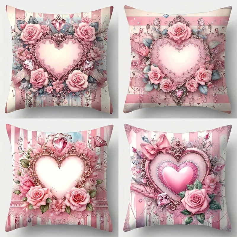 1/4 шт. наволочки в форме сердца в форме розы на День святого Валентина: «Любовь в каждом деталь», наволочка для диванной подушки, украшение для дома и спальни
1/4 шт. наволочки в форме сердца в форме розы на День святого Валентина: «Любовь в каждом деталь», наволочка для диванной подушки, украшение для дома и спальни