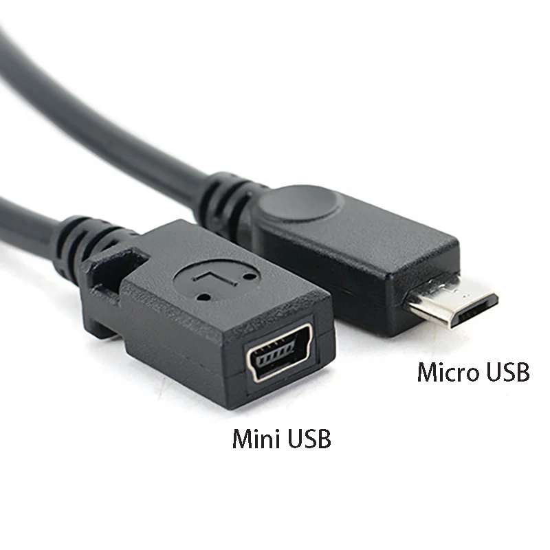 Micro USB Male to Mini USB Female Converter Data Charging Cable 8Pin to 5 PIN OD4.0mm Wire Smart Phone Tablet MP3 MP4 Connector
Micro USB Male to Mini USB Female Converter Data Charging Cable 8Pin to 5 PIN OD4.0mm Wire Smart Phone Tablet MP3 MP4 Connector
