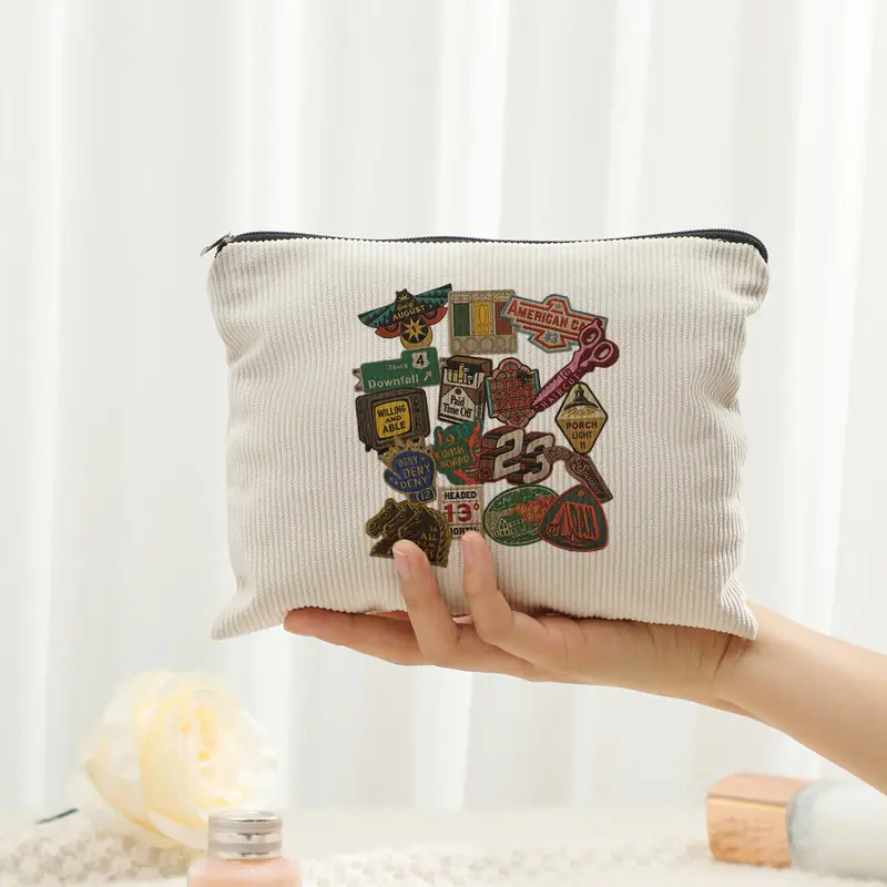 I'll Leave Porch Light on Makeup Bags Makeup Corduroy Storage Bag Travel for Women the Divide Tour Gift Bags Fashion
I'll Leave Porch Light on Makeup Bags Makeup Corduroy Storage Bag Travel for Women the Divide Tour Gift Bags Fashion