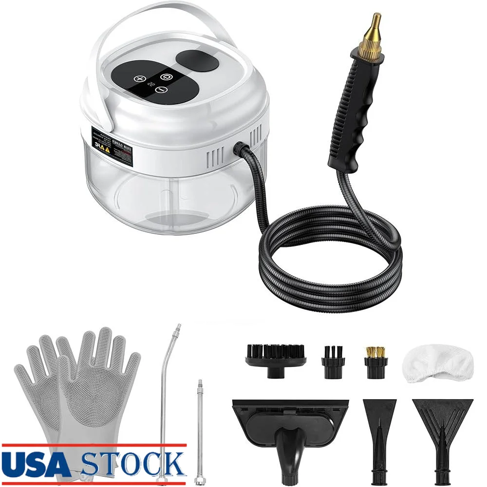High Pressure Handheld Steam Cleaner Portable Touch Screen 1500ml Water Tank 6 Adjustable Gears with Multiple Brush Heads
High Pressure Handheld Steam Cleaner Portable Touch Screen 1500ml Water Tank 6 Adjustable Gears with Multiple Brush Heads
