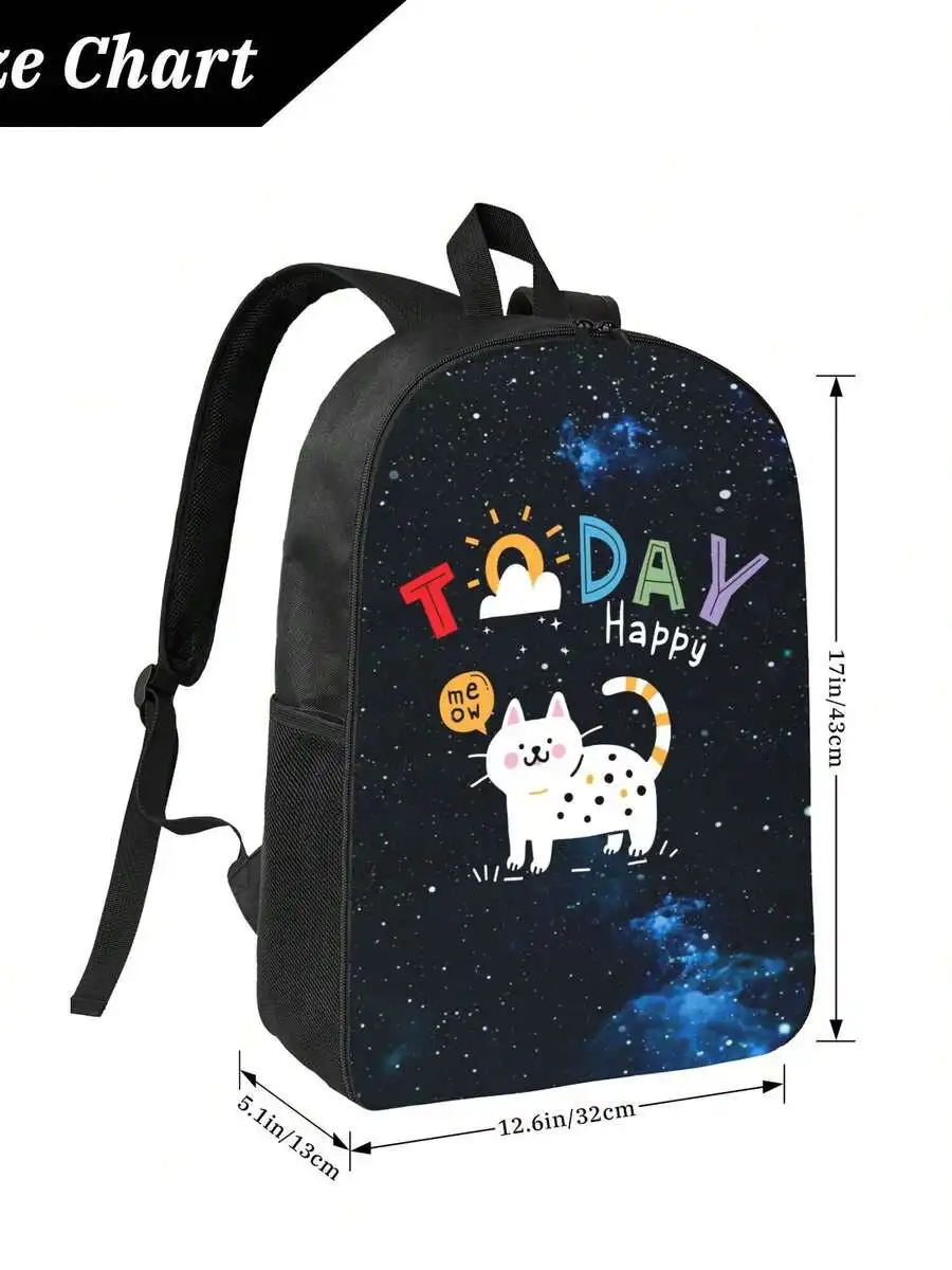 Space Galaxy Cartoon Cat Backpack For Adults, Casual Daypack With Durable Straps, School College Work Use
Space Galaxy Cartoon Cat Backpack For Adults, Casual Daypack With Durable Straps, School College Work Use