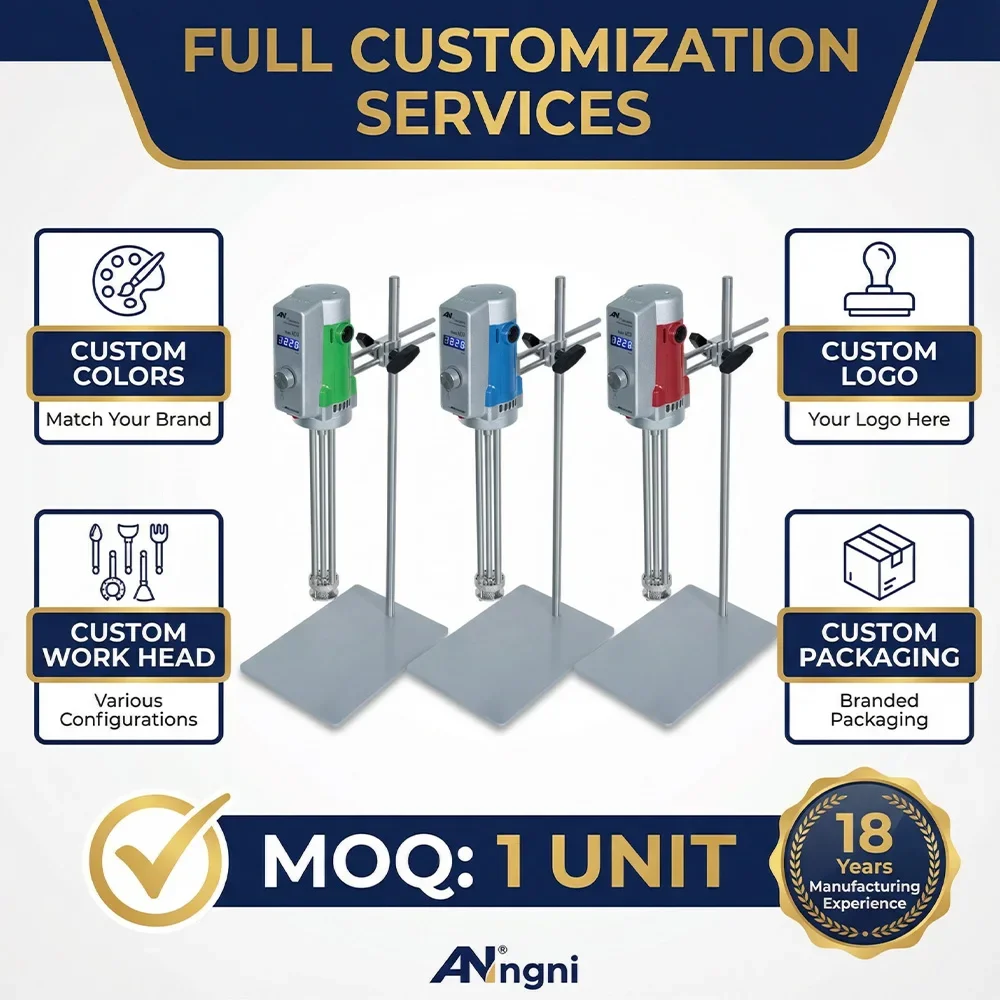 Stirring Machine for Liquid AD300L-SH High Shear Dispersing Emulsifier Homogenizer Stainless Steel Used for School Lab Mixing
Stirring Machine for Liquid AD300L-SH High Shear Dispersing Emulsifier Homogenizer Stainless Steel Used for School Lab Mixing