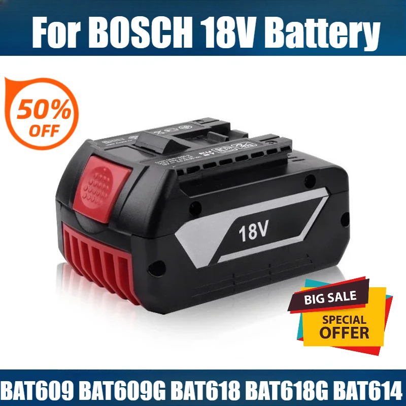 For BOSCH 18V Battery Accessories Screwdriver Battery for BAT609 BAT609G BAT618 BAT618G BAT614 Rechargeable Batteries
For BOSCH 18V Battery Accessories Screwdriver Battery for BAT609 BAT609G BAT618 BAT618G BAT614 Rechargeable Batteries