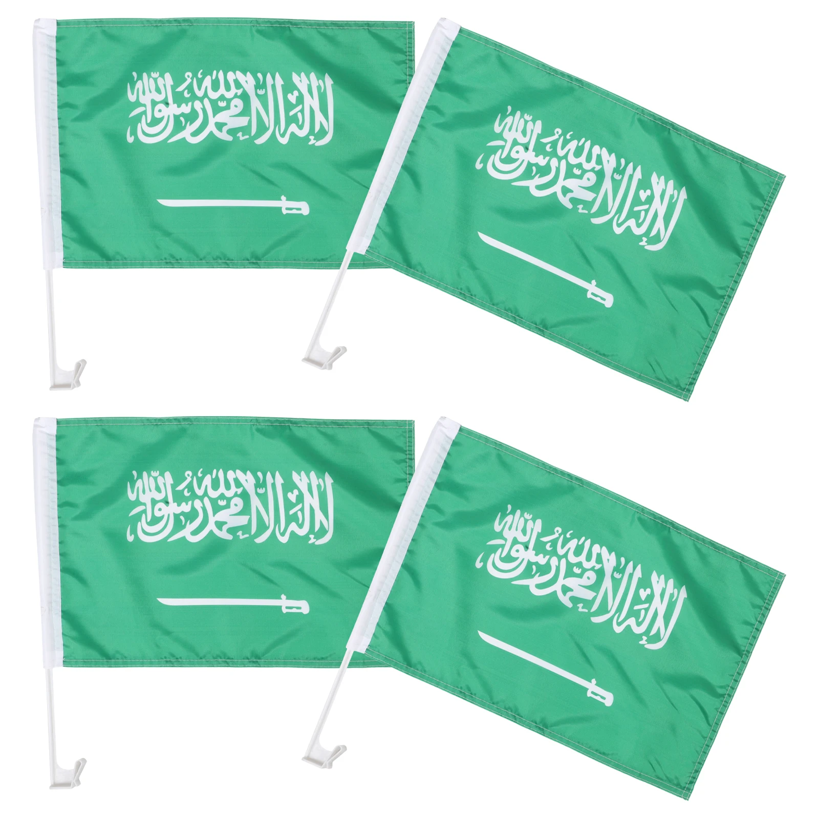4pcs Saudi National Polyester Flag Car Flag Polyester National Day Decorations H held Mini Flags Shahada Banner
4pcs Saudi National Polyester Flag Car Flag Polyester National Day Decorations H held Mini Flags Shahada Banner
