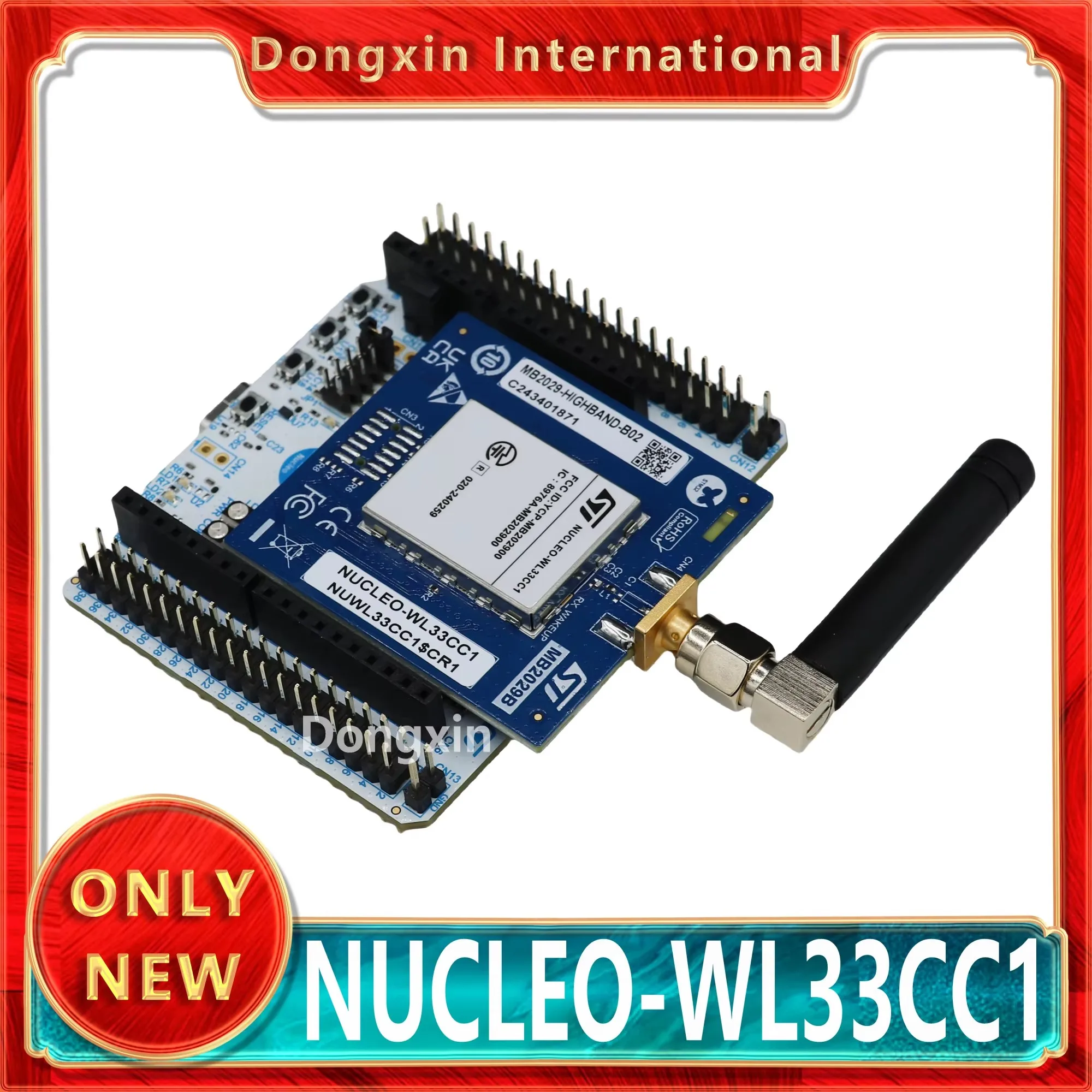 NUCLEO-WL33CC1 STM32 Nucleo-64 development board with STM32WL33CC MCU (868/915MHz), supports Arduino, ST Morpho connectivity
NUCLEO-WL33CC1 STM32 Nucleo-64 development board with STM32WL33CC MCU (868/915MHz), supports Arduino, ST Morpho connectivity
