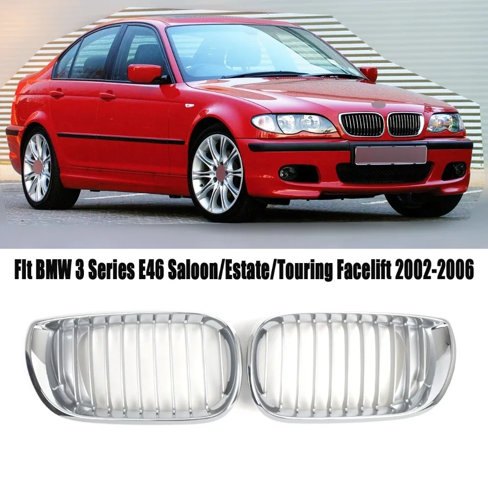 Brand New Chrome Front Bumper Grille Chrome Grill mesh For BMW 3series 4door E46 2002 - 2005 OEM 51132158542 51132158543
Brand New Chrome Front Bumper Grille Chrome Grill mesh For BMW 3series 4door E46 2002 - 2005 OEM 51132158542 51132158543