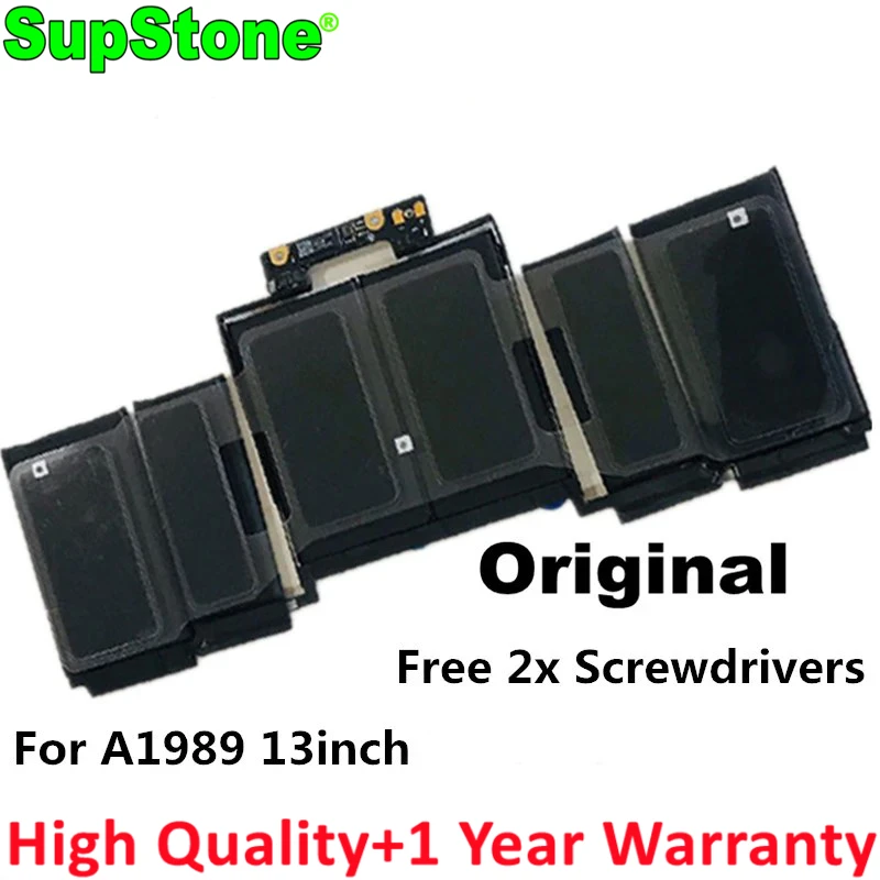 SupStone New A1964 Laptop Battery for Apple MacBook Pro A1989 13" 2018-2019 EMC3214 EMC3358 020-02497 MR9Q2LL/A
SupStone New A1964 Laptop Battery for Apple MacBook Pro A1989 13" 2018-2019 EMC3214 EMC3358 020-02497 MR9Q2LL/A
