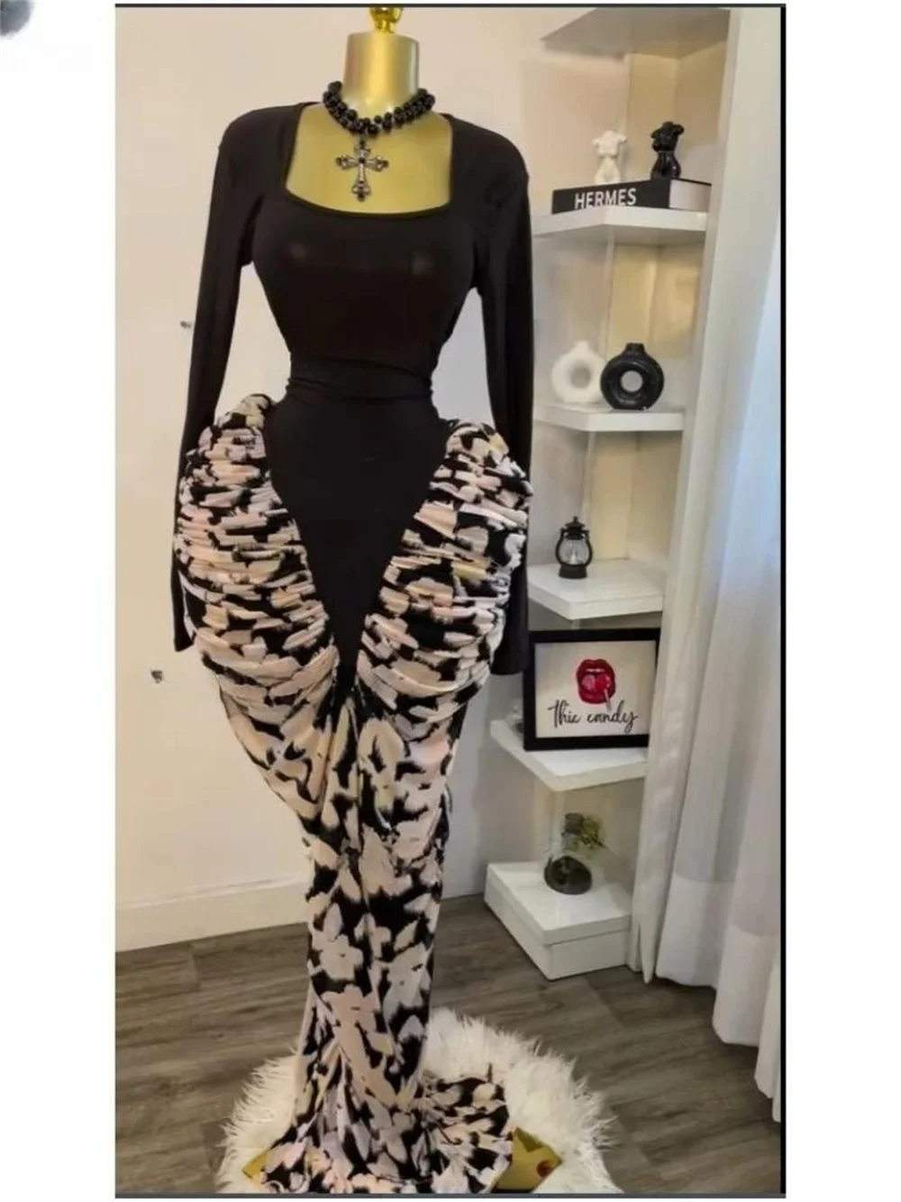 Women Long Sleeve Patchwork Ruched Bodycon Design Maxi Long Dress 2025 Birthday Party Celebrity Dresses Night Club Vestidos
Women Long Sleeve Patchwork Ruched Bodycon Design Maxi Long Dress 2025 Birthday Party Celebrity Dresses Night Club Vestidos