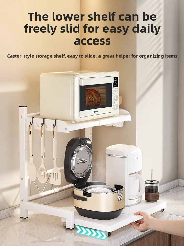 Kitchen Microwave Oven Ra Slide out Storage elf Bakery Rice Cooker Counter Top Home Appliance Oven Storage elf
Kitchen Microwave Oven Ra Slide out Storage elf Bakery Rice Cooker Counter Top Home Appliance Oven Storage elf
