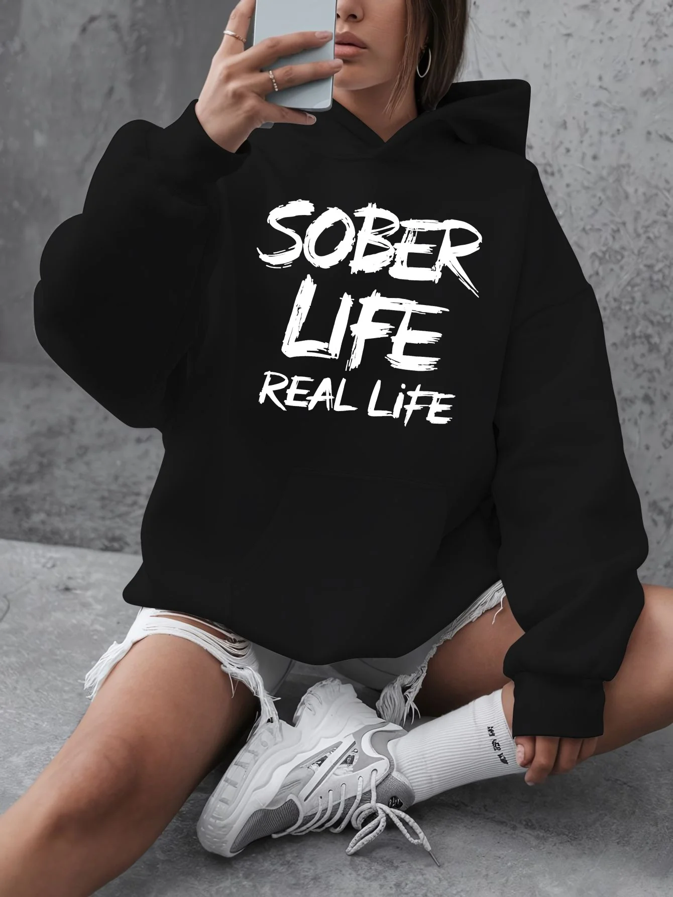 Толстовка с капюшоном «Awake Life Real Life» — повседневная толстовка с капюшоном и длинными рукавами, цвет кленового листа, большой топ с буквенным принтом
Толстовка с капюшоном «Awake Life Real Life» — повседневная толстовка с капюшоном и длинными рукавами, цвет кленового листа, большой топ с буквенным принтом