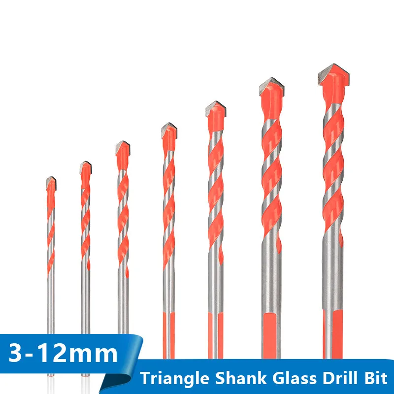 Drill Bit Multi-function Triangle Drill for Ceramic Tile, Concrete, Wall, Metal Wood Drilling Hole Cutter Glass Drill Bit
Drill Bit Multi-function Triangle Drill for Ceramic Tile, Concrete, Wall, Metal Wood Drilling Hole Cutter Glass Drill Bit