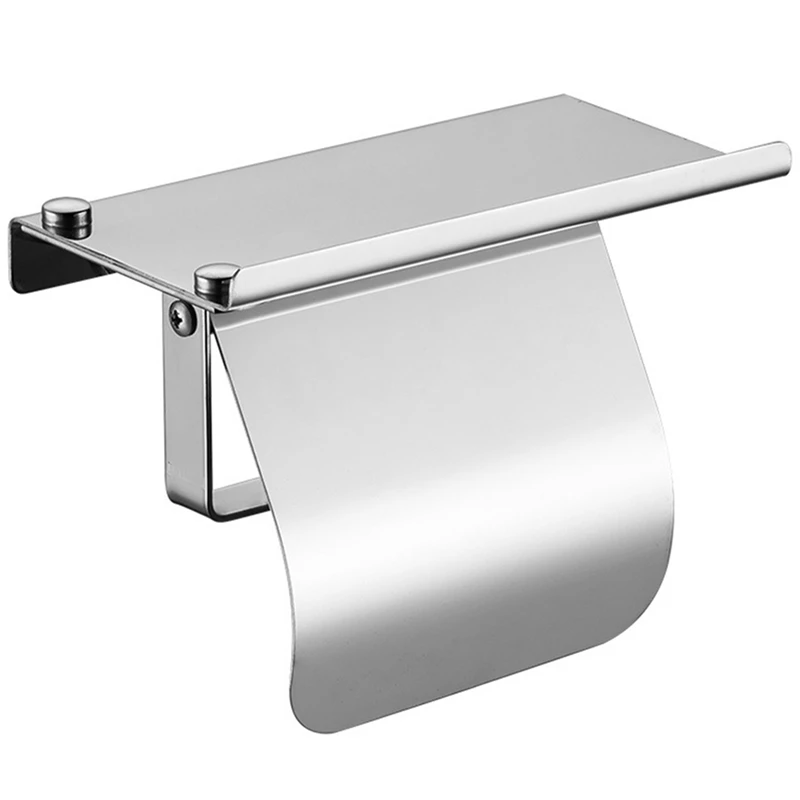 3X Modern Stainless Steel Wall Mount Toilet Paper Holder With Phone Shelf Roll Paper Holder Bathroom Fixture Bathroom
3X Modern Stainless Steel Wall Mount Toilet Paper Holder With Phone Shelf Roll Paper Holder Bathroom Fixture Bathroom