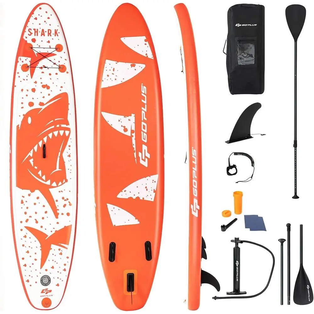 Inflatable Stand Up Paddle Board, 10-11' Sizes, 6 Thick, with Accessories, Adjustable Paddle, Leash, Bag, Hand Pump, Ideal for A
Inflatable Stand Up Paddle Board, 10-11' Sizes, 6 Thick, with Accessories, Adjustable Paddle, Leash, Bag, Hand Pump, Ideal for A