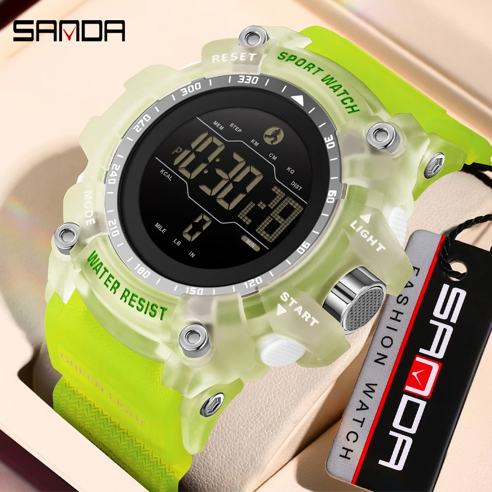SANDA New Top Luxury Watch Men Calorie Mileage Meter Sport Wristwatch Waterproof Military Style Man Digital Stopwatch Watches
SANDA New Top Luxury Watch Men Calorie Mileage Meter Sport Wristwatch Waterproof Military Style Man Digital Stopwatch Watches