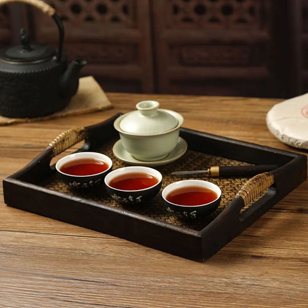 1Pcs Natural Material Rattan Tea Tray Fine Workmanship Delicate Appearance Smooth Finish Multi Use Serving Storage Tray for Tea
1Pcs Natural Material Rattan Tea Tray Fine Workmanship Delicate Appearance Smooth Finish Multi Use Serving Storage Tray for Tea
