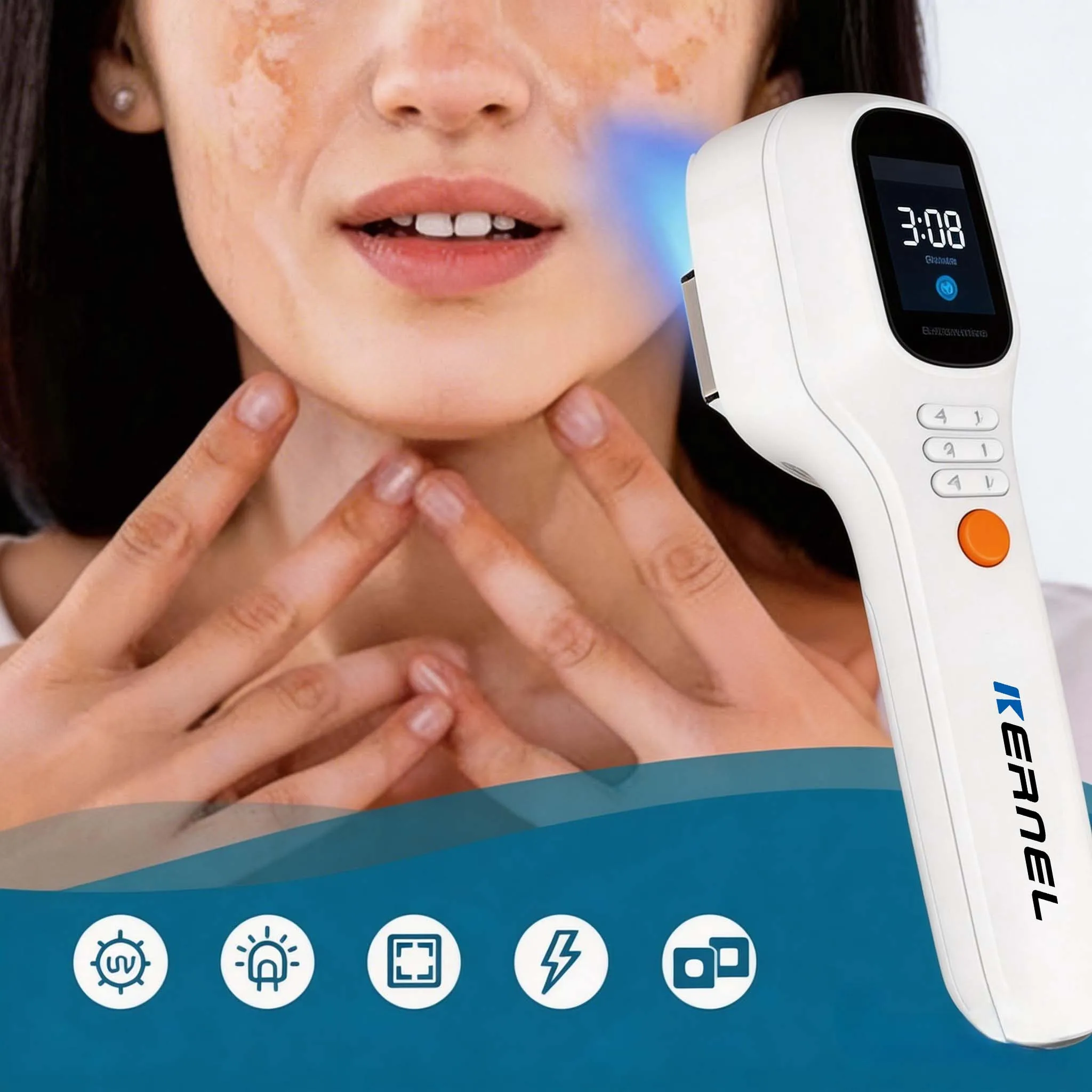 Mini Excimer Laser 308nm Psoriasis Vitiligo Laser Machine Uvb Lamps for Psoriasis Treatment Nb Uvb Lamp for Vitiligo
Mini Excimer Laser 308nm Psoriasis Vitiligo Laser Machine Uvb Lamps for Psoriasis Treatment Nb Uvb Lamp for Vitiligo