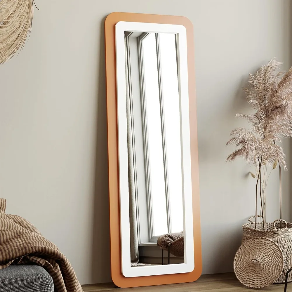 Floor Mirror, 63"x22" Full Length Mirror, Rectangular with Standing Holder, Wooden-Frame Wall Mirror, Floor Mirrors
Floor Mirror, 63"x22" Full Length Mirror, Rectangular with Standing Holder, Wooden-Frame Wall Mirror, Floor Mirrors