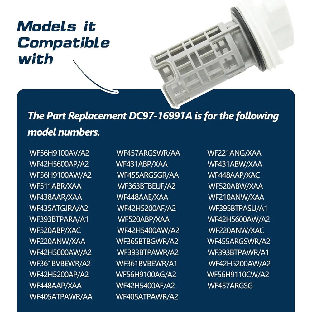 Y42A-2 шт. DC97-16991B фильтр сливного насоса стиральной машины фильтр стиральной машины для заменяет 4000059 AP5800143 PS8764284
Y42A-2 шт. DC97-16991B фильтр сливного насоса стиральной машины фильтр стиральной машины для заменяет 4000059 AP5800143 PS8764284