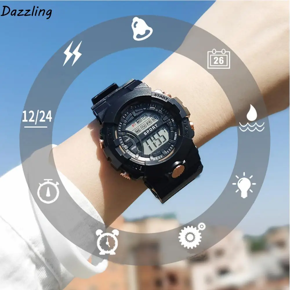 Fashion INS Casual Students Waterproof Adjustable Electronic Watch Luminous Wrist Watches Silicone LED Digital Watches
Fashion INS Casual Students Waterproof Adjustable Electronic Watch Luminous Wrist Watches Silicone LED Digital Watches