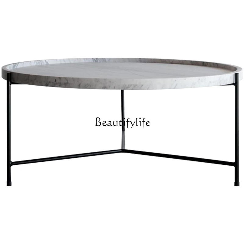 Light luxury minimalist stainless steel coffee table modern minimalist designer new round marble wabi sandy wind
Light luxury minimalist stainless steel coffee table modern minimalist designer new round marble wabi sandy wind