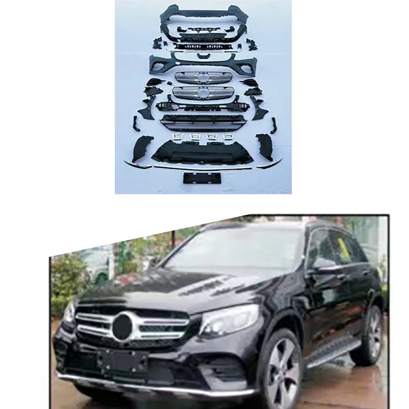 Автомобильные аксессуары Facelift для Mercedes-Benz GLC 2016-2019, комплект кузова для внедорожника, обновление до 2016-2019, для GLC AMG43
Автомобильные аксессуары Facelift для Mercedes-Benz GLC 2016-2019, комплект кузова для внедорожника, обновление до 2016-2019, для GLC AMG43
