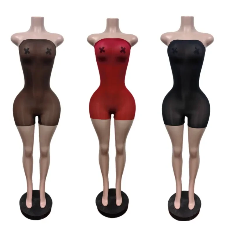 GUWU Women Strapless Satin High Stretch Romper Shorts Sleeveless Tube Top Shiny One Piece Jumpsuit Summer Daily Casual Wear
GUWU Women Strapless Satin High Stretch Romper Shorts Sleeveless Tube Top Shiny One Piece Jumpsuit Summer Daily Casual Wear