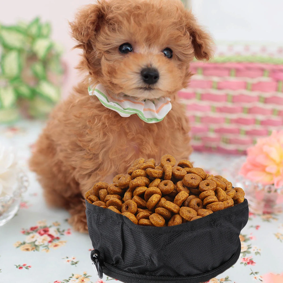 Portable Dog Bowl 19x19cm Grey Polyester Waterproof Foldable Pet Food Water Travel Camping Outdoor Accessories
Portable Dog Bowl 19x19cm Grey Polyester Waterproof Foldable Pet Food Water Travel Camping Outdoor Accessories