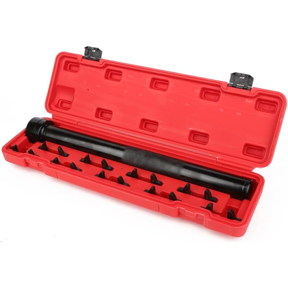 13 Pcs Inner Tie Rod Removal Tool Kit SAE and Metric Sizes with 12 Crowfoot Adapters 1/2 '' Drive Tube
13 Pcs Inner Tie Rod Removal Tool Kit SAE and Metric Sizes with 12 Crowfoot Adapters 1/2 '' Drive Tube