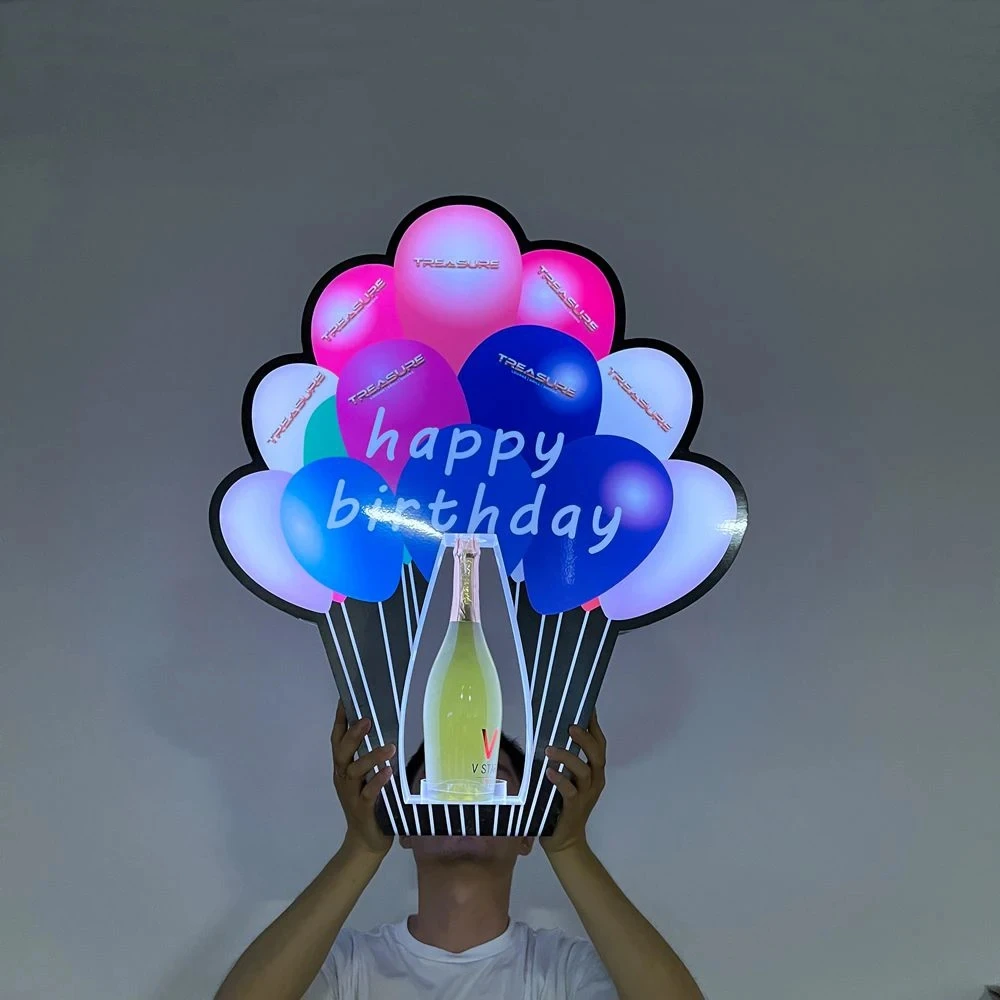 OEM acrylic balloon shape LED bottle presenter wine glorifier stand champagne VIP display rack for nightclub bar party Lounge
OEM acrylic balloon shape LED bottle presenter wine glorifier stand champagne VIP display rack for nightclub bar party Lounge