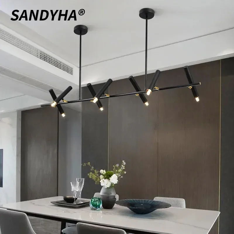 SANDYHA Nordic Black Iron Chandelier Industrial Pendant Light for Kitchen Island Living Room Bedroom Home Decor Lighting Fixture
SANDYHA Nordic Black Iron Chandelier Industrial Pendant Light for Kitchen Island Living Room Bedroom Home Decor Lighting Fixture
