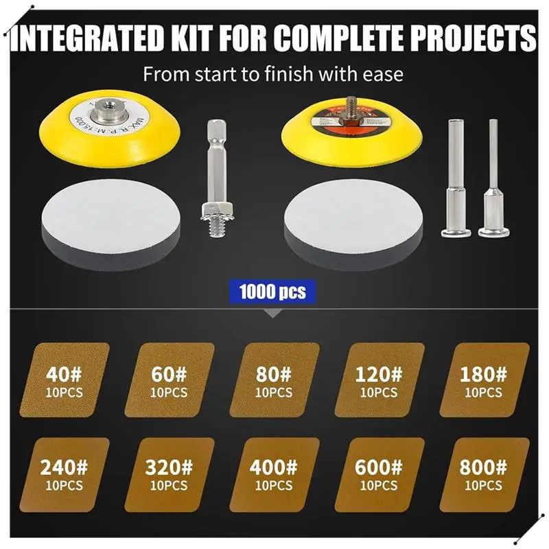 3 Inch Gold Sanding Discs, Hook And Loop Sandpaper Sander For Drill Sanding Attachment, Polishing Kit For Automotive
3 Inch Gold Sanding Discs, Hook And Loop Sandpaper Sander For Drill Sanding Attachment, Polishing Kit For Automotive