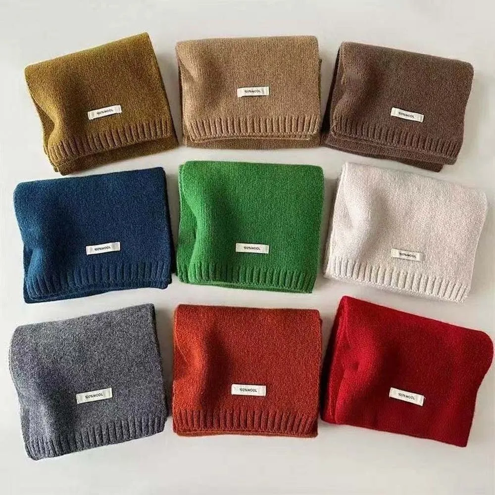 Large Solid Color Knitting Wool Scarf Cold-proof Soft Long Thickened Neckscarf Versatile Windproof Winter Warmer Scarf Couple
Large Solid Color Knitting Wool Scarf Cold-proof Soft Long Thickened Neckscarf Versatile Windproof Winter Warmer Scarf Couple