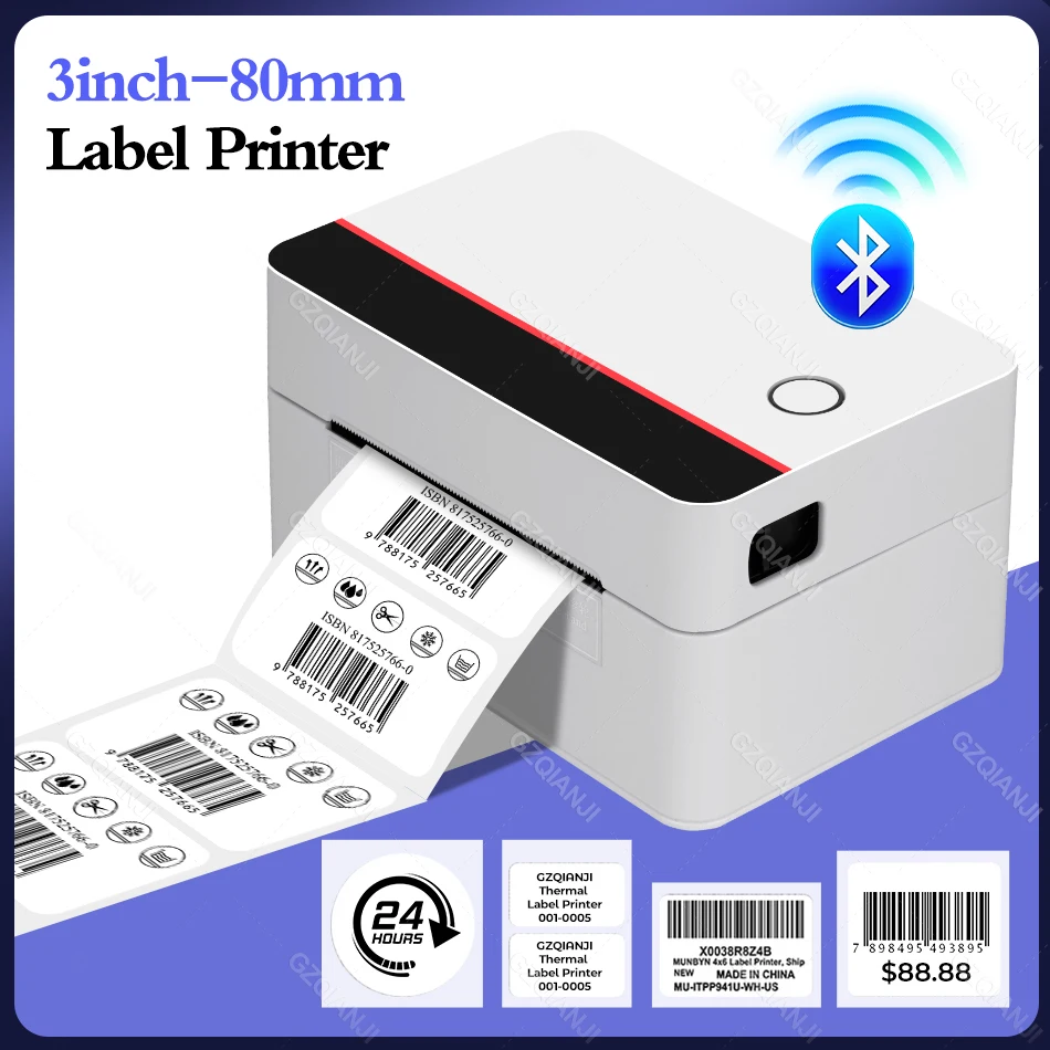 Xprinter 25-80mm Thermal Label Printer 2 3 Inch Barcode Tag Sticker Adhesive Paper Printing Maker Bluetooth USB port Labeller
Xprinter 25-80mm Thermal Label Printer 2 3 Inch Barcode Tag Sticker Adhesive Paper Printing Maker Bluetooth USB port Labeller