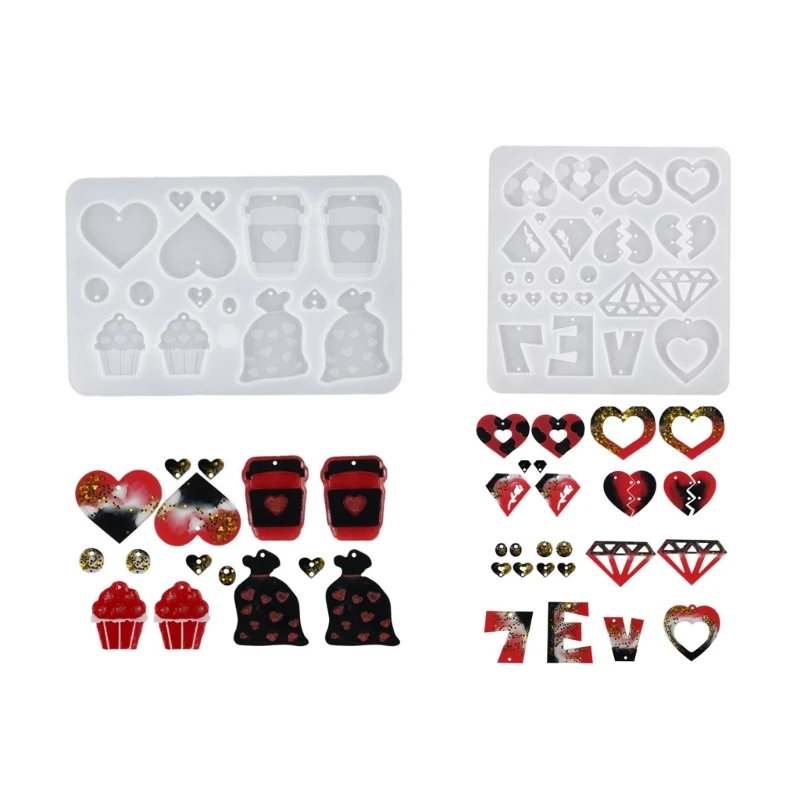 Versatile Silicone Mold Valentine’s Day Resin Earrings Molds Fashionable Jewellery Mold for DIY Craft Enthusiasts
Versatile Silicone Mold Valentine’s Day Resin Earrings Molds Fashionable Jewellery Mold for DIY Craft Enthusiasts