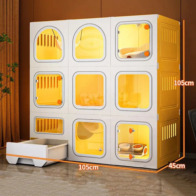 Nordic Simple Cat Cages Home Cat House Light Luxury Indoor Super Large Free Space Cat Cage Cat Litter Box Integrated Cat Villa
Nordic Simple Cat Cages Home Cat House Light Luxury Indoor Super Large Free Space Cat Cage Cat Litter Box Integrated Cat Villa