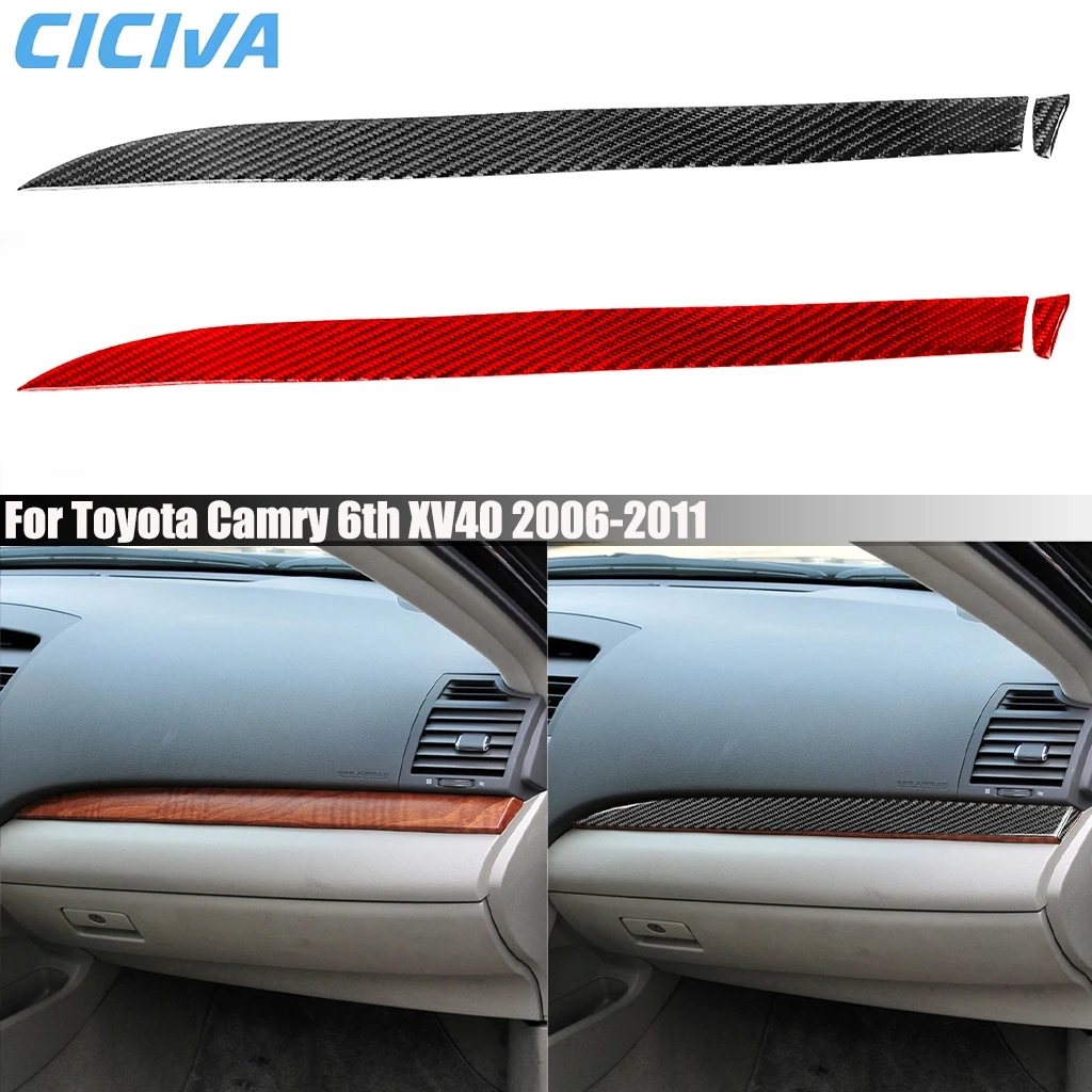 For Toyota Camry 6th XV40 2006-2011 Carbon Fiber Co-pilot Dashboard Storage Panel Car Accessories Interior Cover Stickers Trim
For Toyota Camry 6th XV40 2006-2011 Carbon Fiber Co-pilot Dashboard Storage Panel Car Accessories Interior Cover Stickers Trim