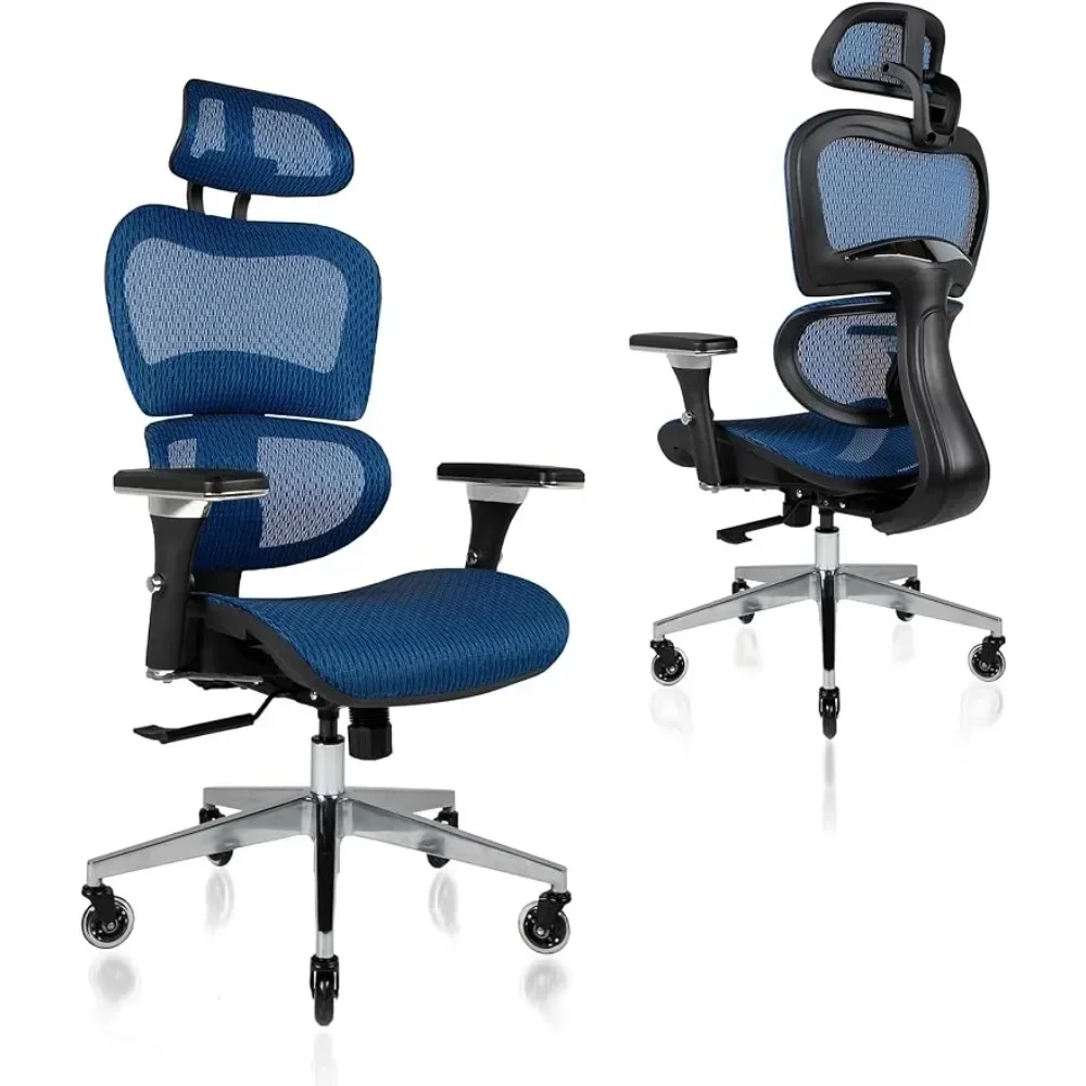 3D Ergonomic Office Chair - Rolling Desk With 4D Adjustable Armrest Chairs Executive Swivel (Blue) Furniture
3D Ergonomic Office Chair - Rolling Desk With 4D Adjustable Armrest Chairs Executive Swivel (Blue) Furniture
