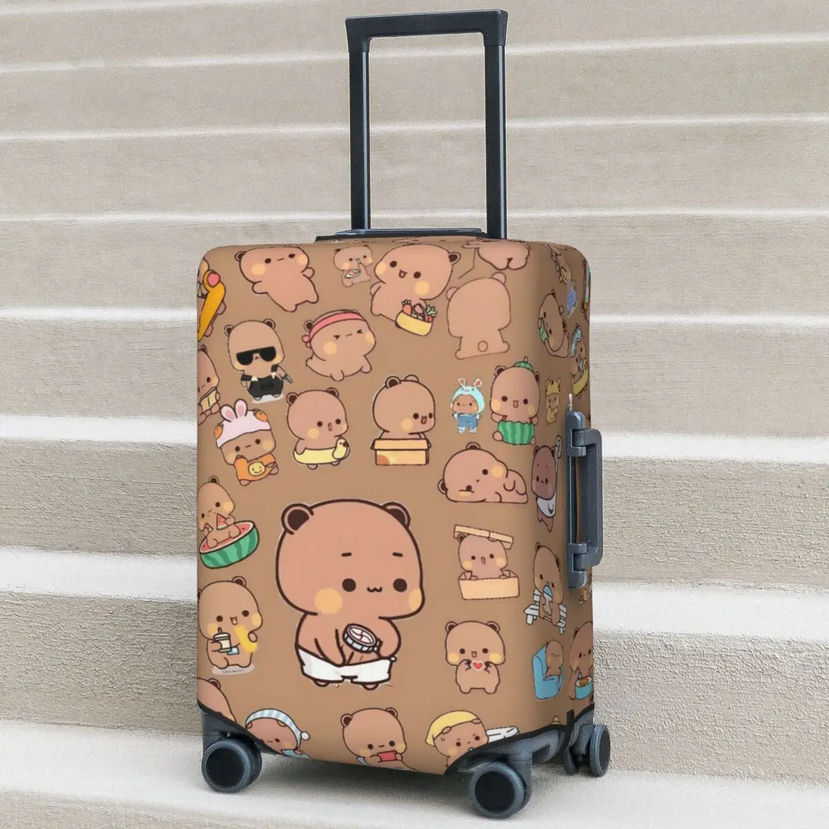 Чехол для чемодана Bubu Dudu с милым мультяшным медведем, эластичный чехол для багажа с пандой, аксессуары для путешествий, защита для круизных поездок
Чехол для чемодана Bubu Dudu с милым мультяшным медведем, эластичный чехол для багажа с пандой, аксессуары для путешествий, защита для круизных поездок