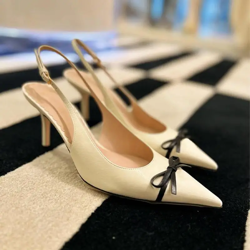 Bow Tied Strap Sandals for Women, Spring/summer 2025 New Style French Style Pointed Shallow Mouth Slim High-heeled Shoes
Bow Tied Strap Sandals for Women, Spring/summer 2025 New Style French Style Pointed Shallow Mouth Slim High-heeled Shoes