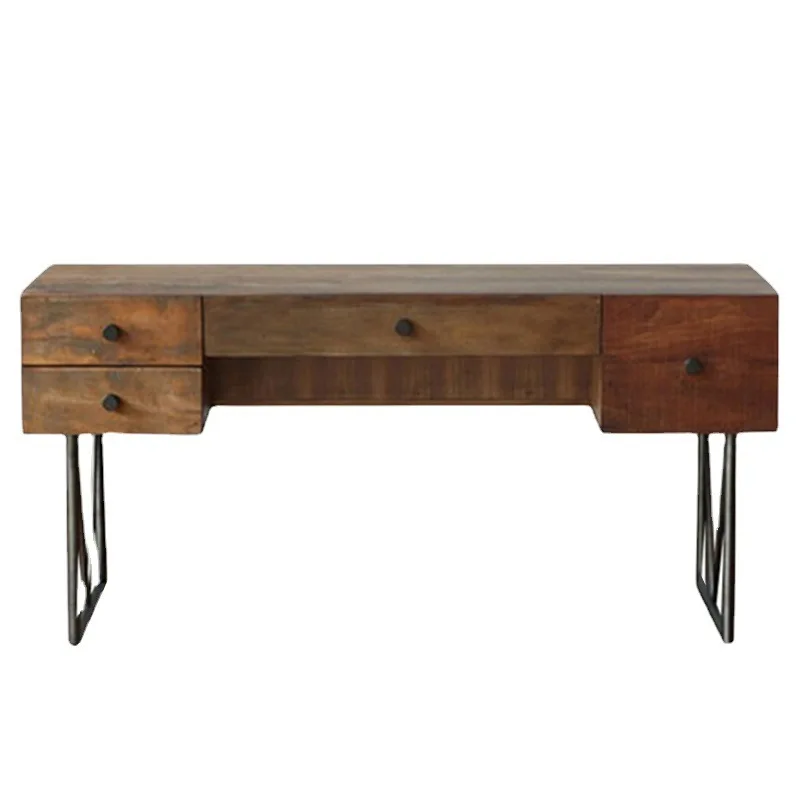 Solid wood desk simple single chair combination home bedroom study computer desk
Solid wood desk simple single chair combination home bedroom study computer desk
