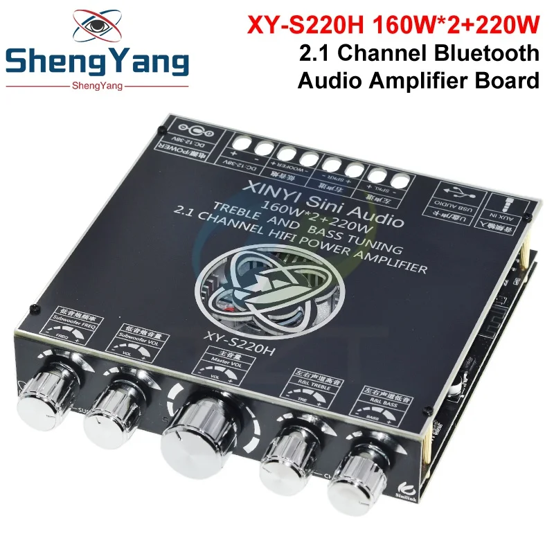 XY-S220H TZT 160W*2+220W TDA7498 Bluetooth Subwoofer Power Amplifier Board 2.1 Channel Hifi Class D Audio Power Amplifier Board
XY-S220H TZT 160W*2+220W TDA7498 Bluetooth Subwoofer Power Amplifier Board 2.1 Channel Hifi Class D Audio Power Amplifier Board
