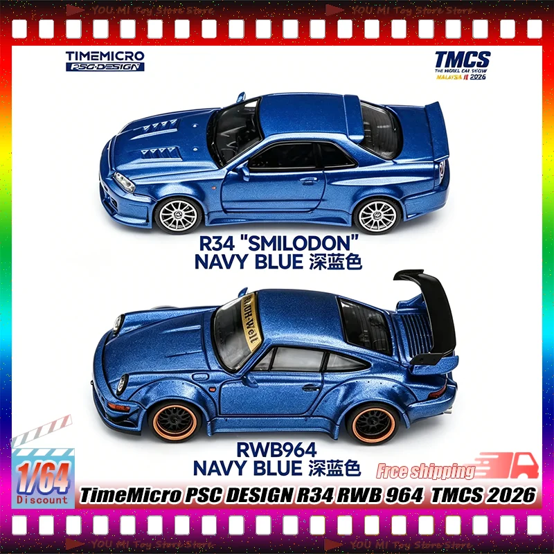 Tmcs 2026 1:64 Timemicro X Psc Design R34 Smilodon Navy Blue Rwb 964 Navy Blue Alloy Miniature Die-Casting Car Model Custom Toy
Tmcs 2026 1:64 Timemicro X Psc Design R34 Smilodon Navy Blue Rwb 964 Navy Blue Alloy Miniature Die-Casting Car Model Custom Toy