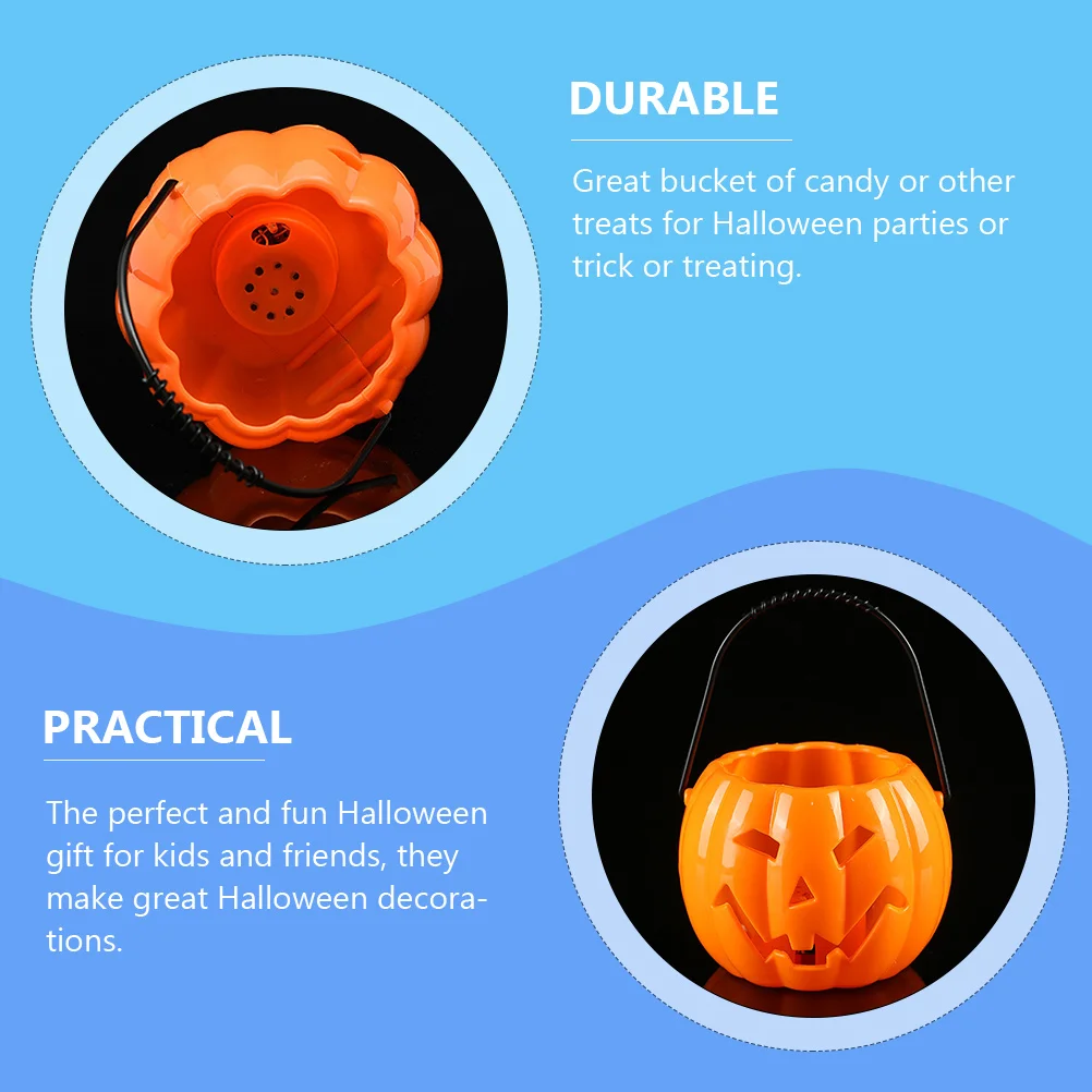 4pcs Halloween Pumpkin Bucket Voice-Activated Led Candy Holder Trick Or Treat Lamp Party Favor Supplies Decoration Portable
4pcs Halloween Pumpkin Bucket Voice-Activated Led Candy Holder Trick Or Treat Lamp Party Favor Supplies Decoration Portable