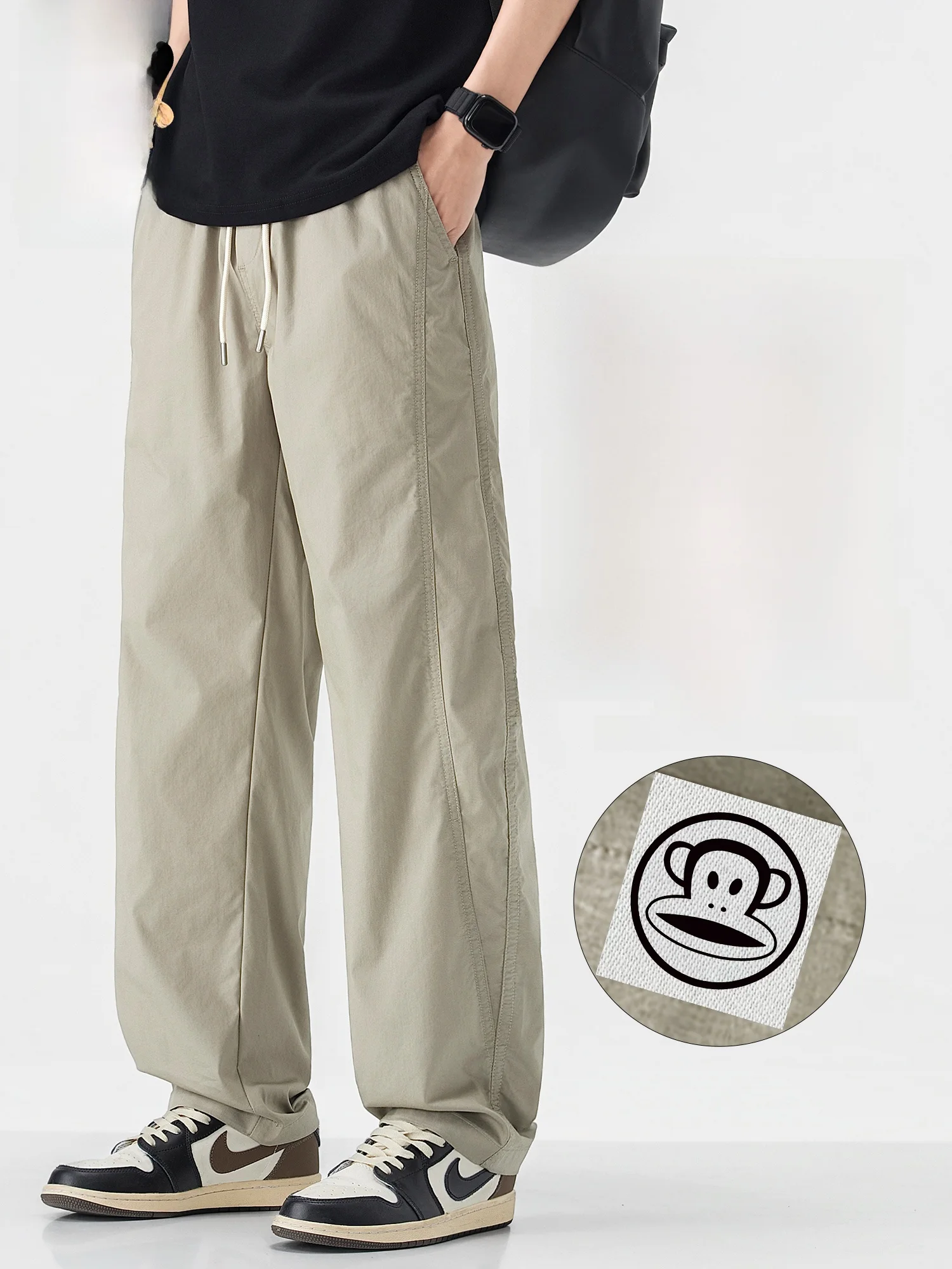 PaulFrank American Workwear Casual Pants Men Spring Trendy Brand Patchwork Sport Straight Leg Long Trousers Cotton Nylon
PaulFrank American Workwear Casual Pants Men Spring Trendy Brand Patchwork Sport Straight Leg Long Trousers Cotton Nylon