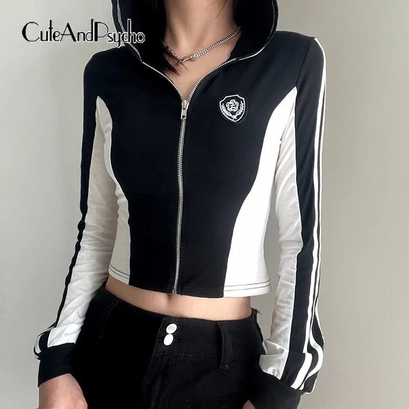 Cuteandpsycho Streetwear Patchwork Chic Jackets Vintage Casual Korean Hooded Coats 90s Y2K Fashion Zipper Long Sleeves Clothing
Cuteandpsycho Streetwear Patchwork Chic Jackets Vintage Casual Korean Hooded Coats 90s Y2K Fashion Zipper Long Sleeves Clothing