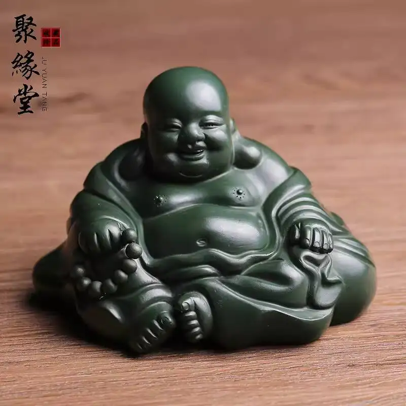 Yixing Purple Clay Pet, Big-Bellied Maitreya Figurine, Masterfully Handcrafted Laughing Buddha Arhat Sculpture, Tea Ornament
Yixing Purple Clay Pet, Big-Bellied Maitreya Figurine, Masterfully Handcrafted Laughing Buddha Arhat Sculpture, Tea Ornament