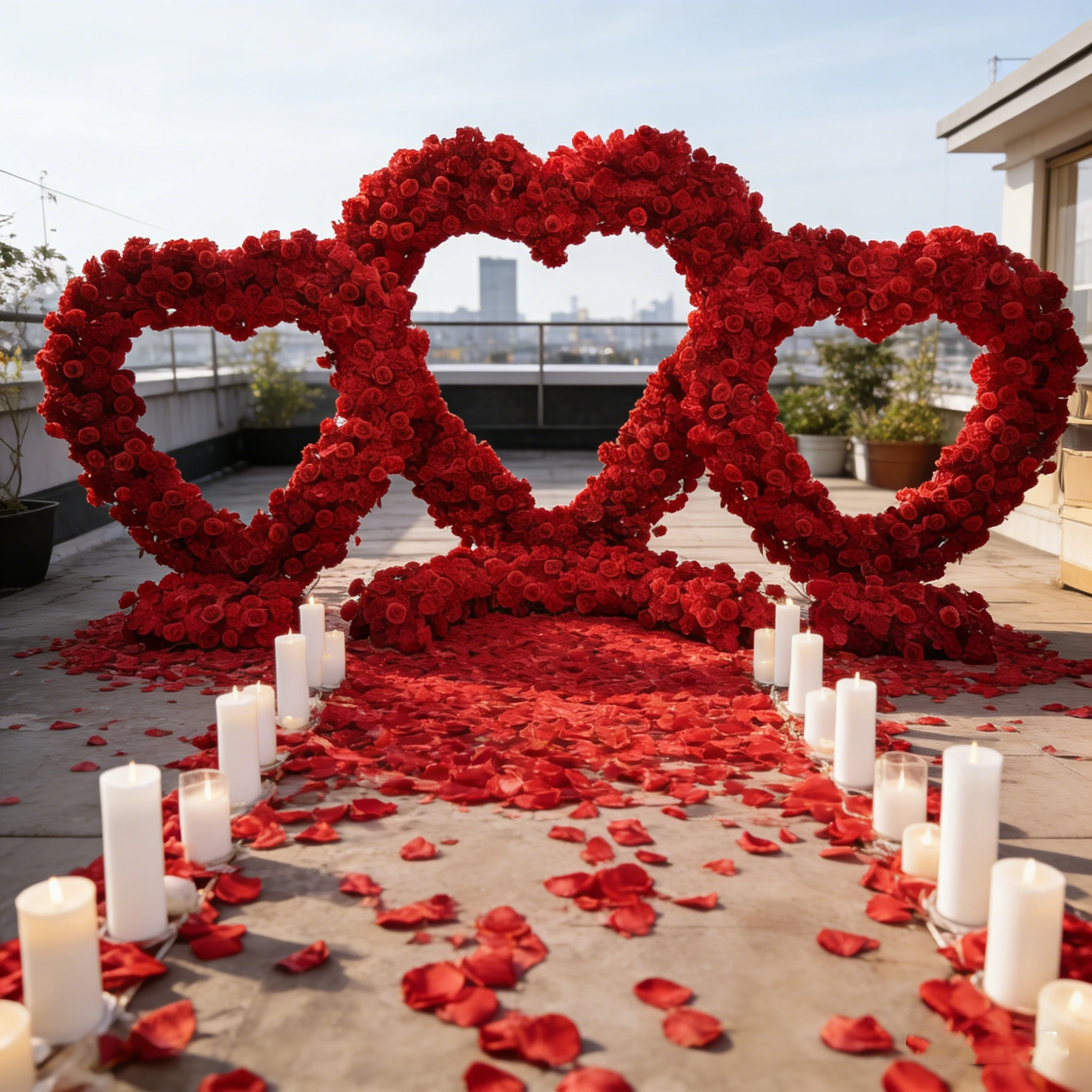 Red Heart Shaped Artificial Flower Arch For Wedding Decoration
Red Heart Shaped Artificial Flower Arch For Wedding Decoration