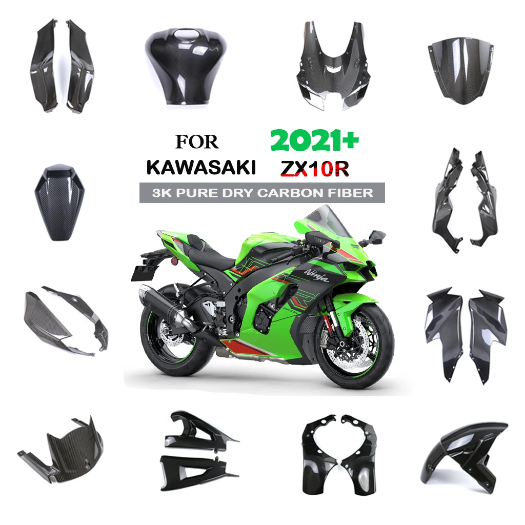 Fender Fuel Tank Side Panel Frame Fairing Kit Dry Carbon Fiber Motorcycle Accessories For Kawasaki ZX10R 2021+ 2022 2023 2024
Fender Fuel Tank Side Panel Frame Fairing Kit Dry Carbon Fiber Motorcycle Accessories For Kawasaki ZX10R 2021+ 2022 2023 2024