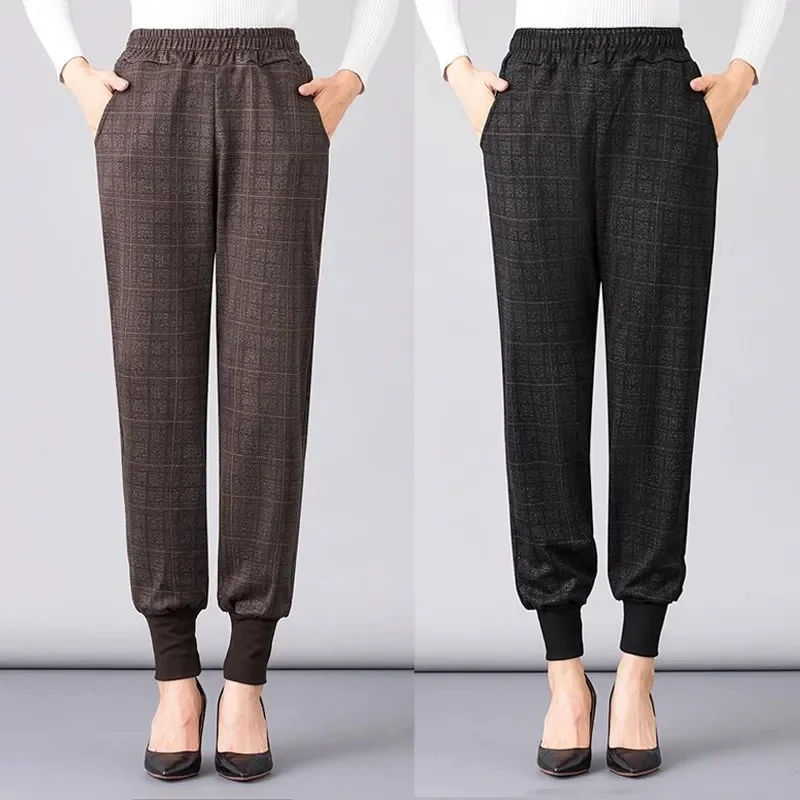 Middle-Aged Elderly Women's Pants 2024 High Spring Autumn New Casual Waist Trousers Female Fashion Loose Slim Warm Pants Ladies
Middle-Aged Elderly Women's Pants 2024 High Spring Autumn New Casual Waist Trousers Female Fashion Loose Slim Warm Pants Ladies